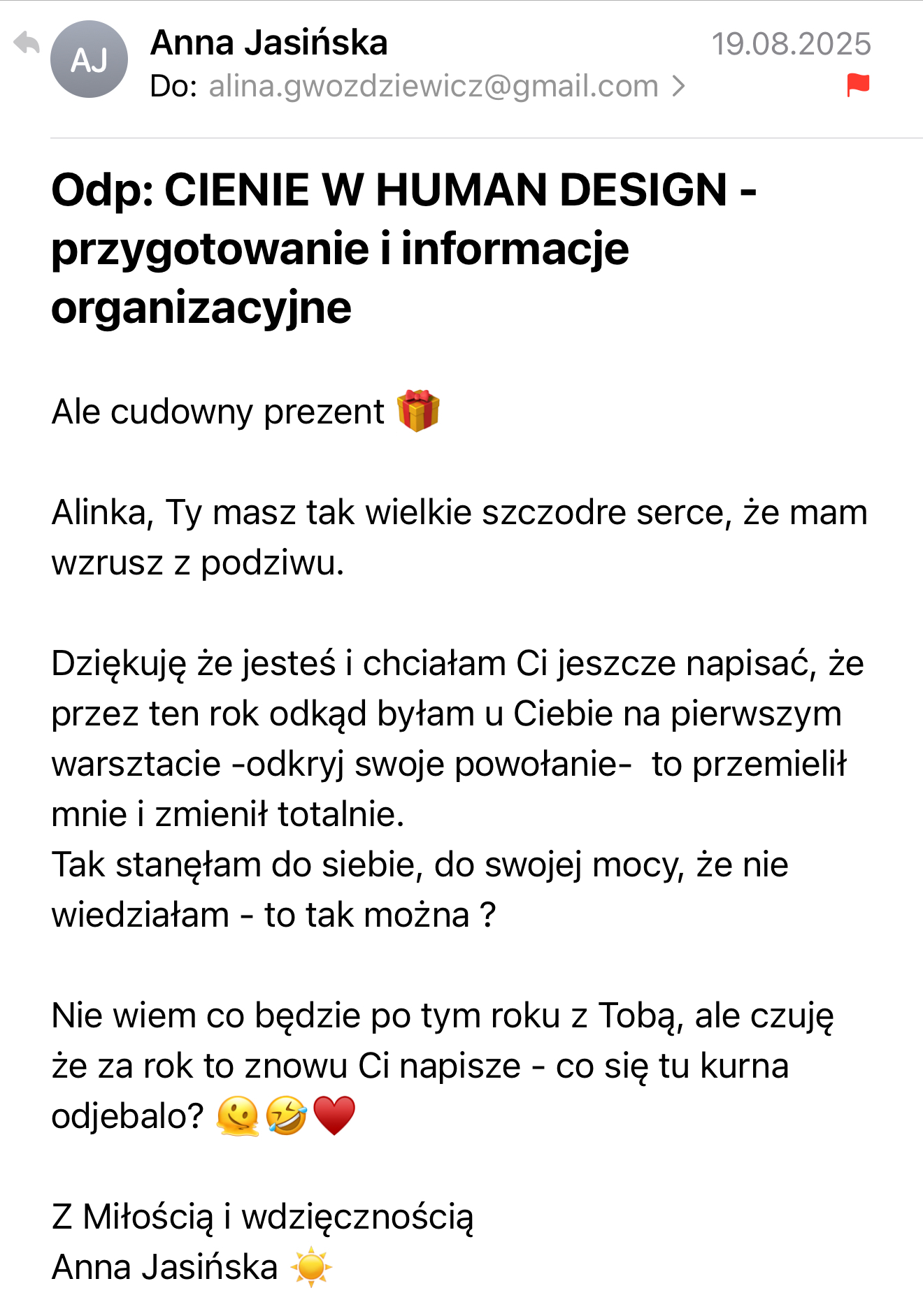 Mail: rok od pierwszego warsztatu, który totalnie zmienił